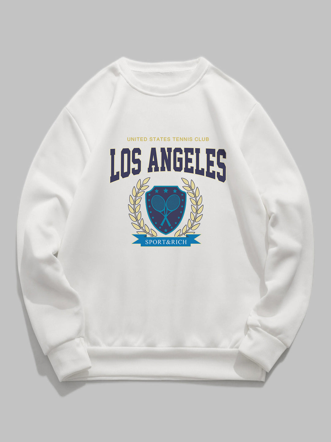 Men's Los Angeles Tennis Club Printed Crew Neck Sweatshirt