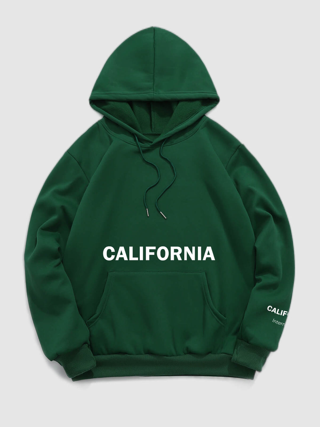 Men's "CALIFORNIA" letter print casual hoodie