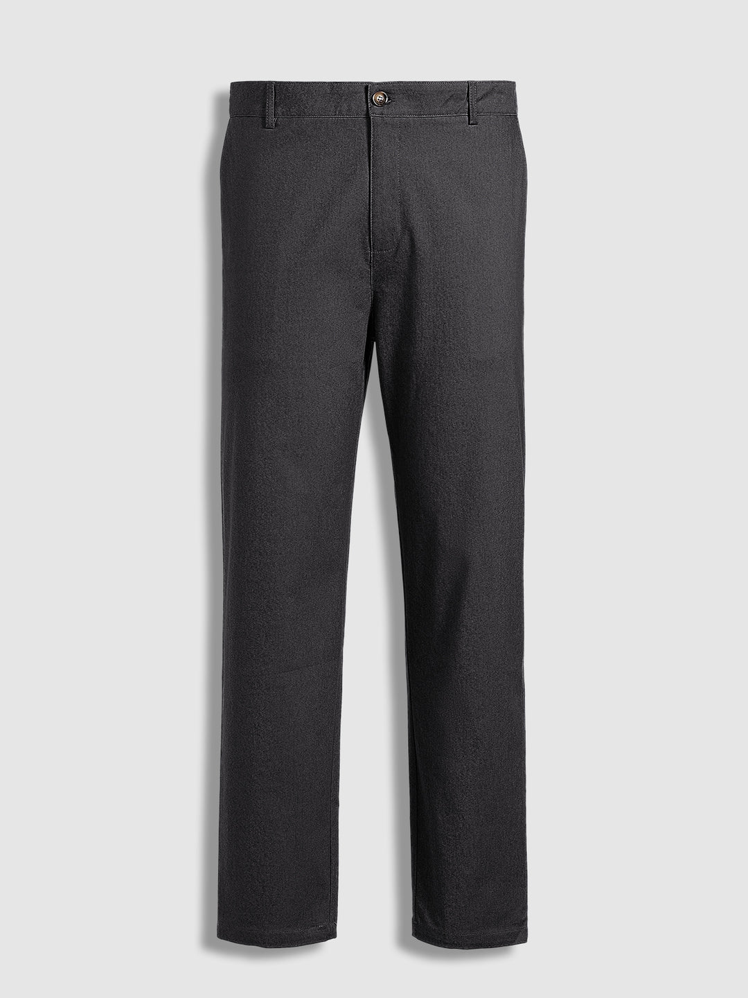 Men's Business Zip Fly Solid Color Flap Detail Slim Fit Pants