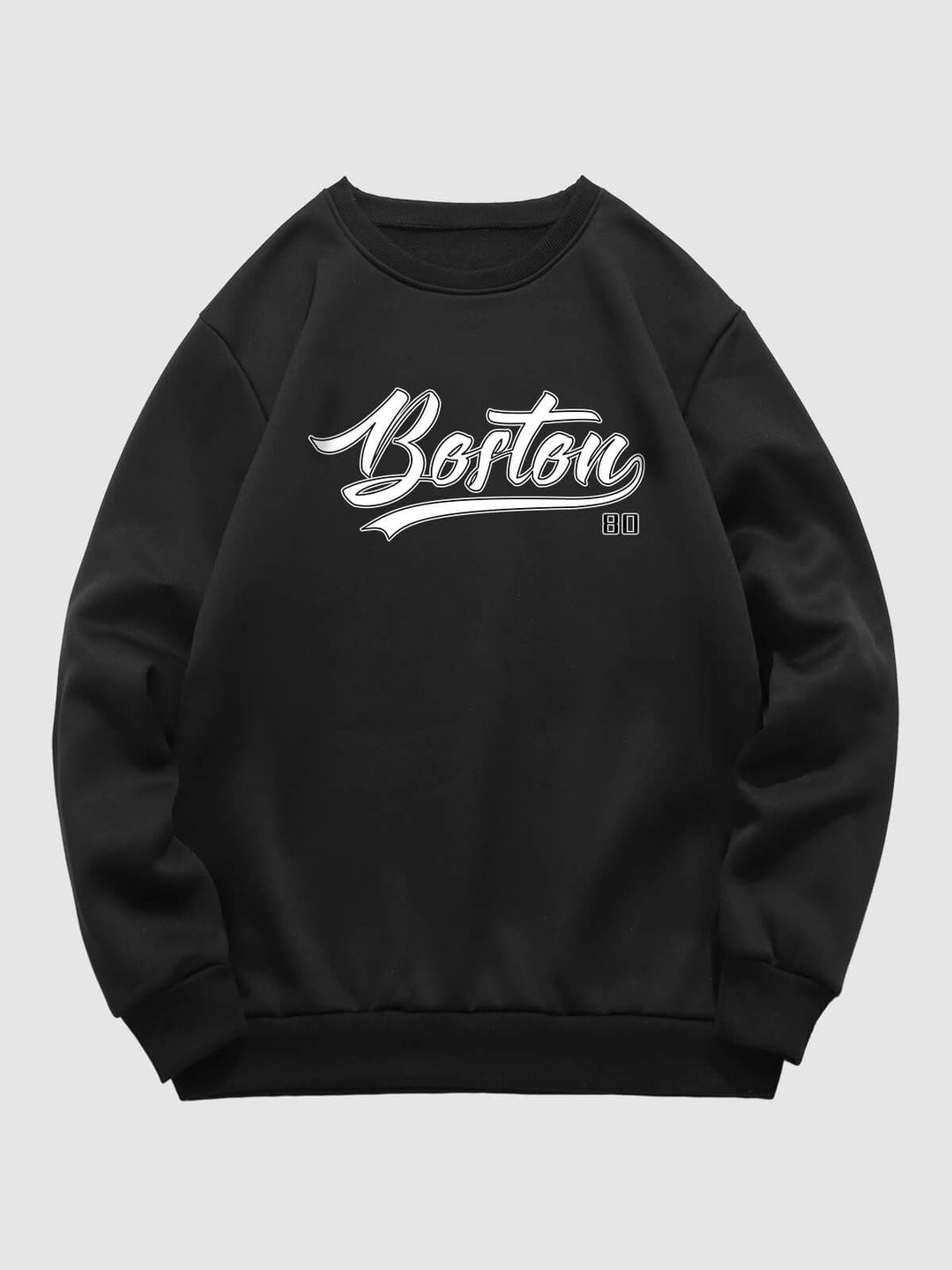 Men's casual letter "BOSTON" printed sweatshirt